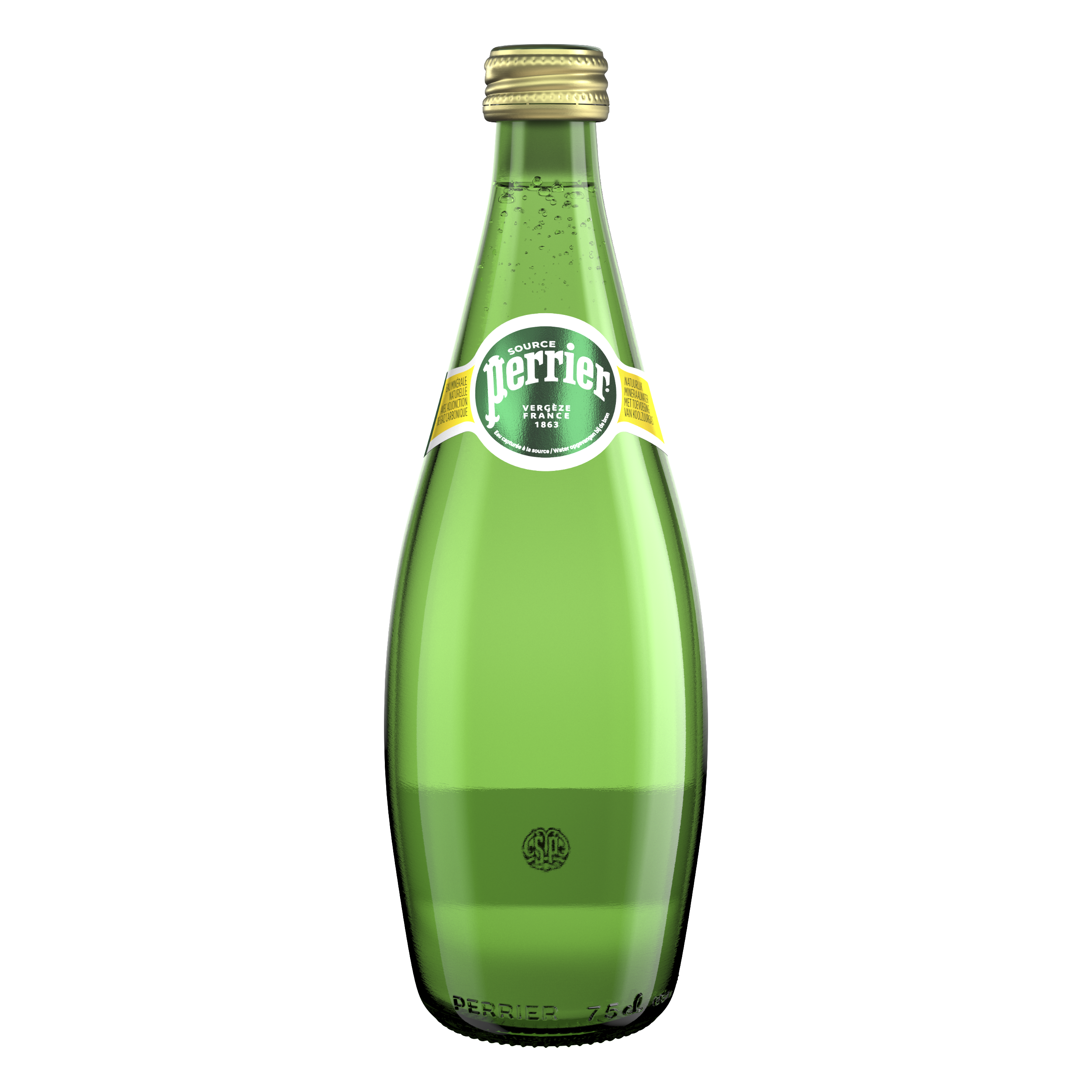 Perrier Eau minérale naturelle gazeuse - Lot 12 bouteilles en verre non  consigné 75 cl