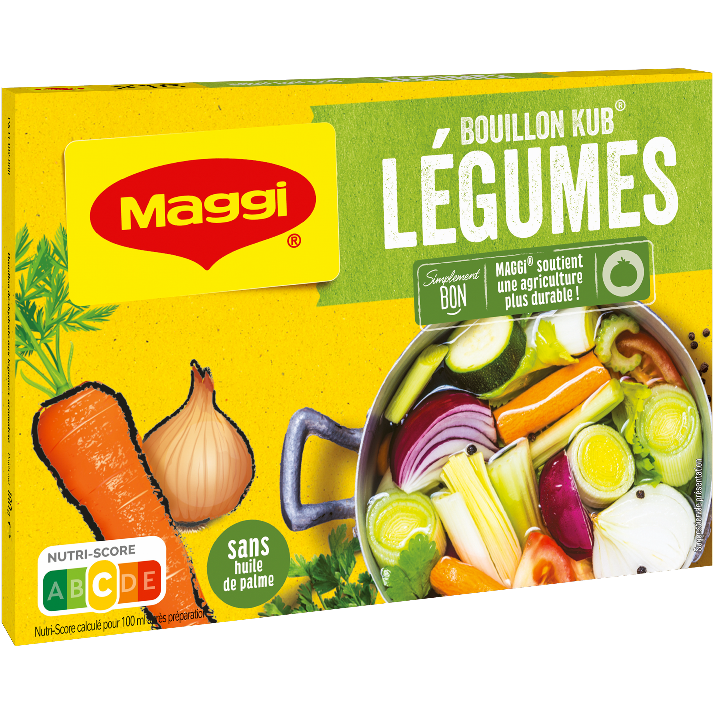 MAGGI Bouillon KUB Légumes 180g