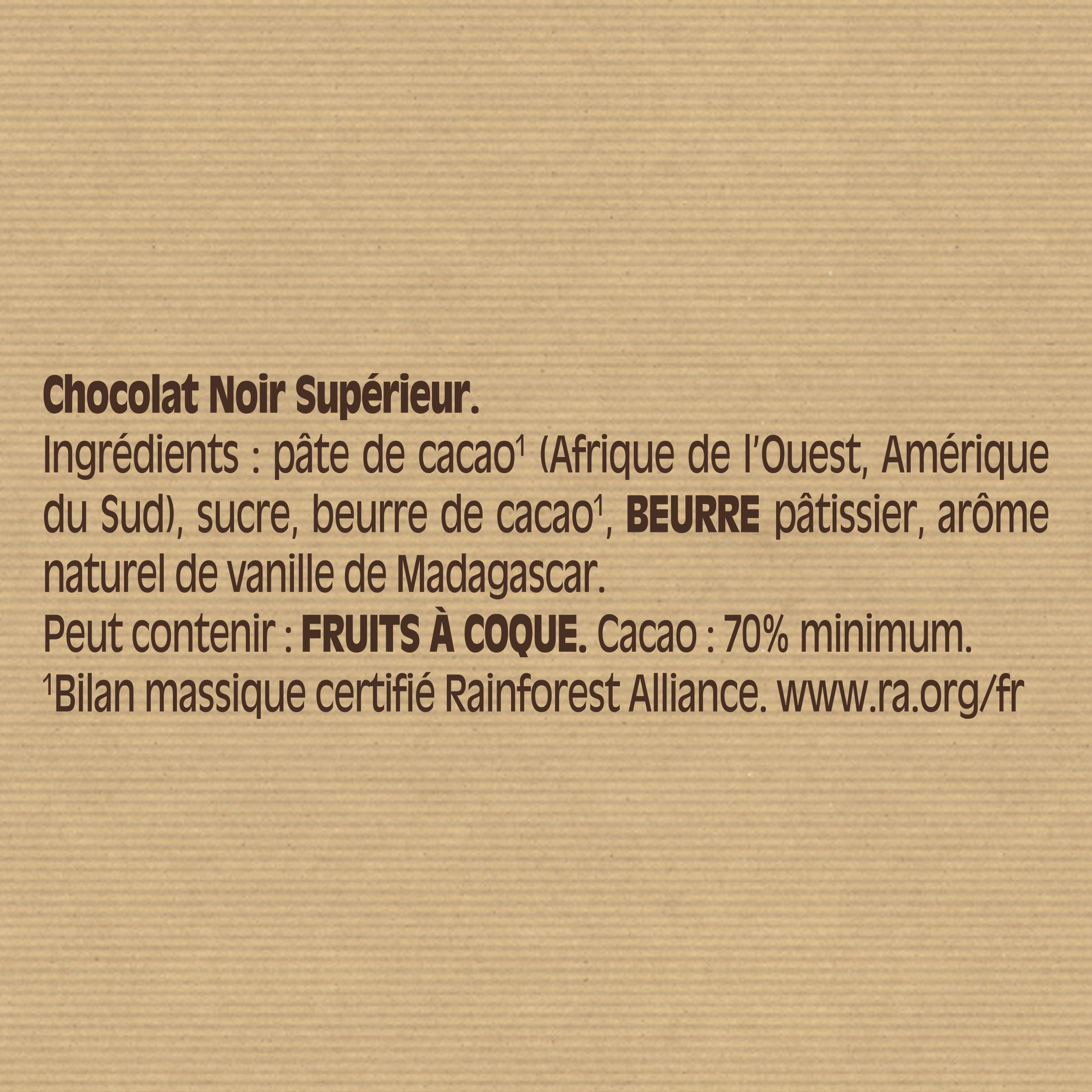 Chocolat pâtissier - Noir 170g