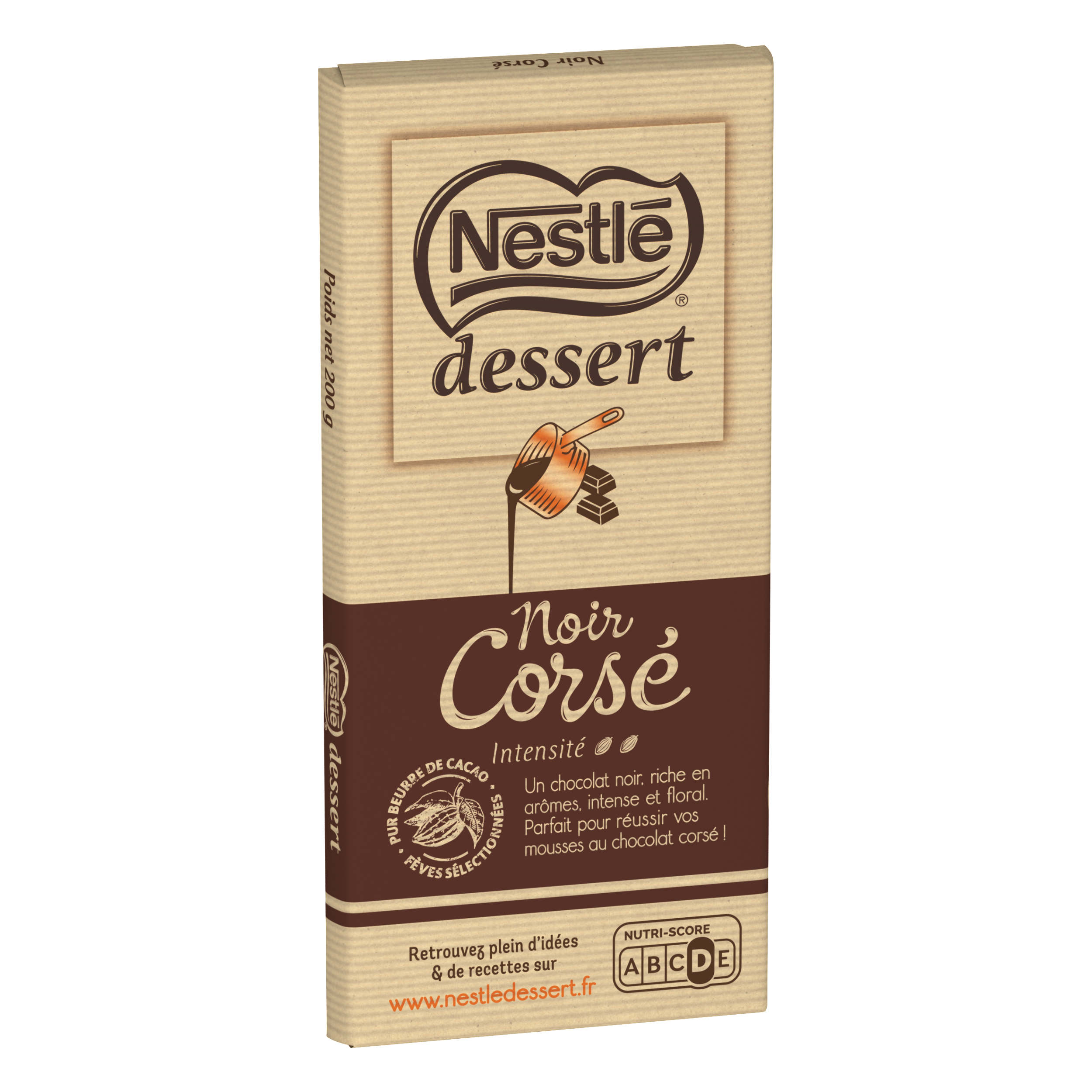 Chocolat noir corsé 80% les recettes de l'atelier, Nestlé (100 g