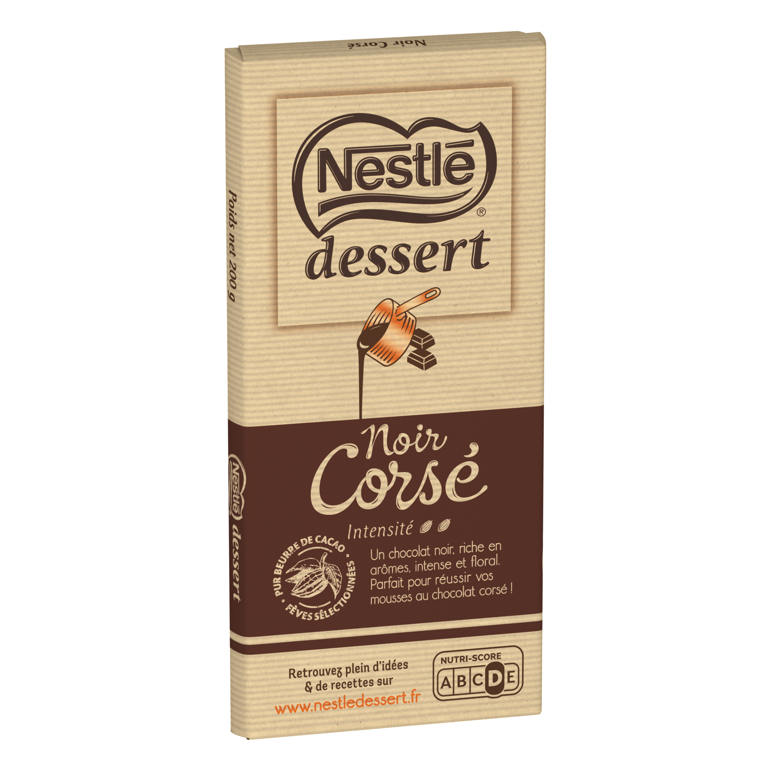 Chocolat noir corsé 80% les recettes de l'atelier, Nestlé (100 g