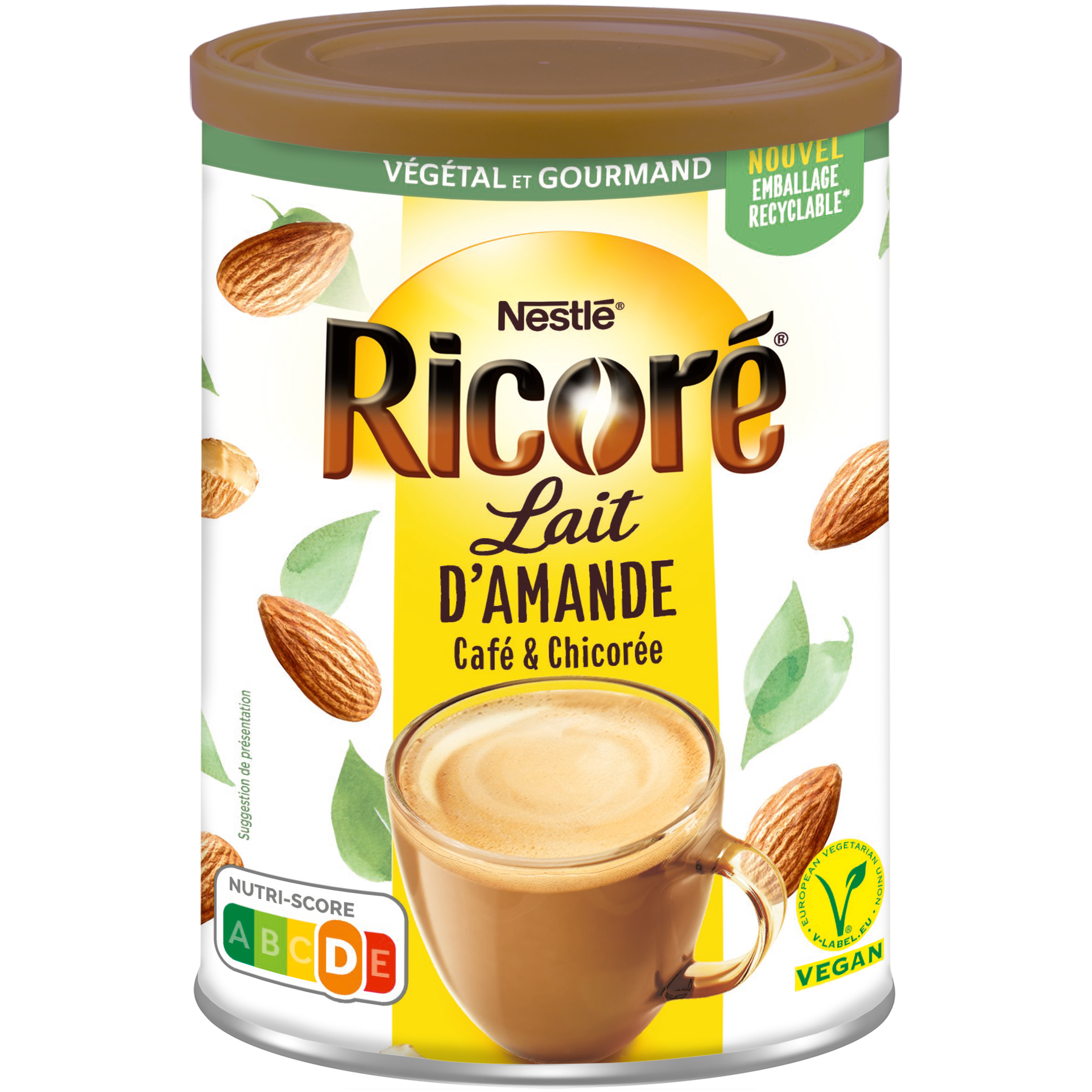 RICORE Lait d'Amande, Café & Chicorée, Boîte 190g